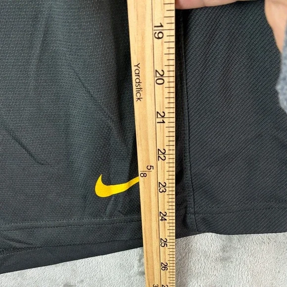 Nike LeBron James Dri-FIT Basketball Shorts Mens XXL Grey Yellow Zipper Pockets - Picture 5 of 7